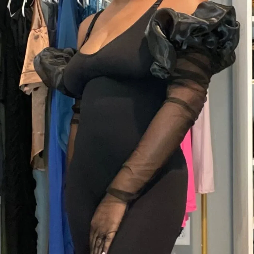 Oversize Tulle Mesh Gloves Oz